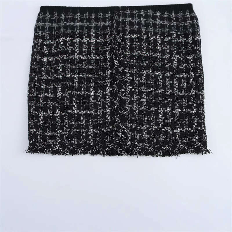 DHEssentials Spring New Suit Little Chanel Style Tweed Design Sense Niche Temperament Versatile Skirt Vest
