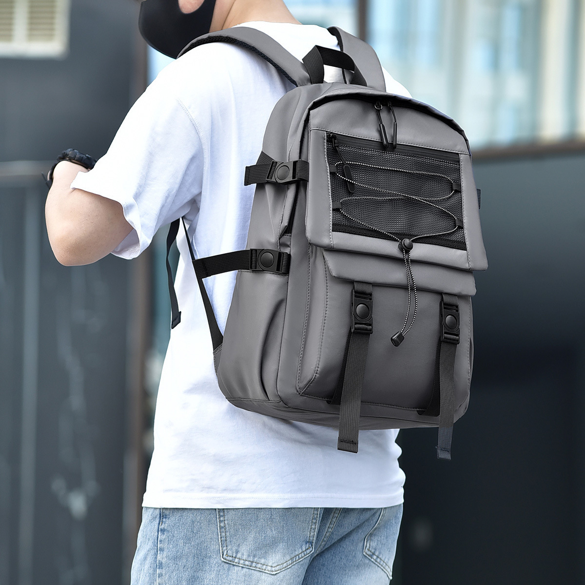 New Style Backpack Unisex Workwear Backpack Travel Casual Fashion Designer Bag Large Capacity Middle And High Free Shipping Luxury Bag School School B
