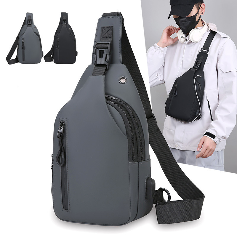 New Men S Chest Bag Designer Bag Fashion Simple Business Shoulder Bag Outdoor Travel Free Shipping Portable Casual Crossbody Luxury Bag Bag