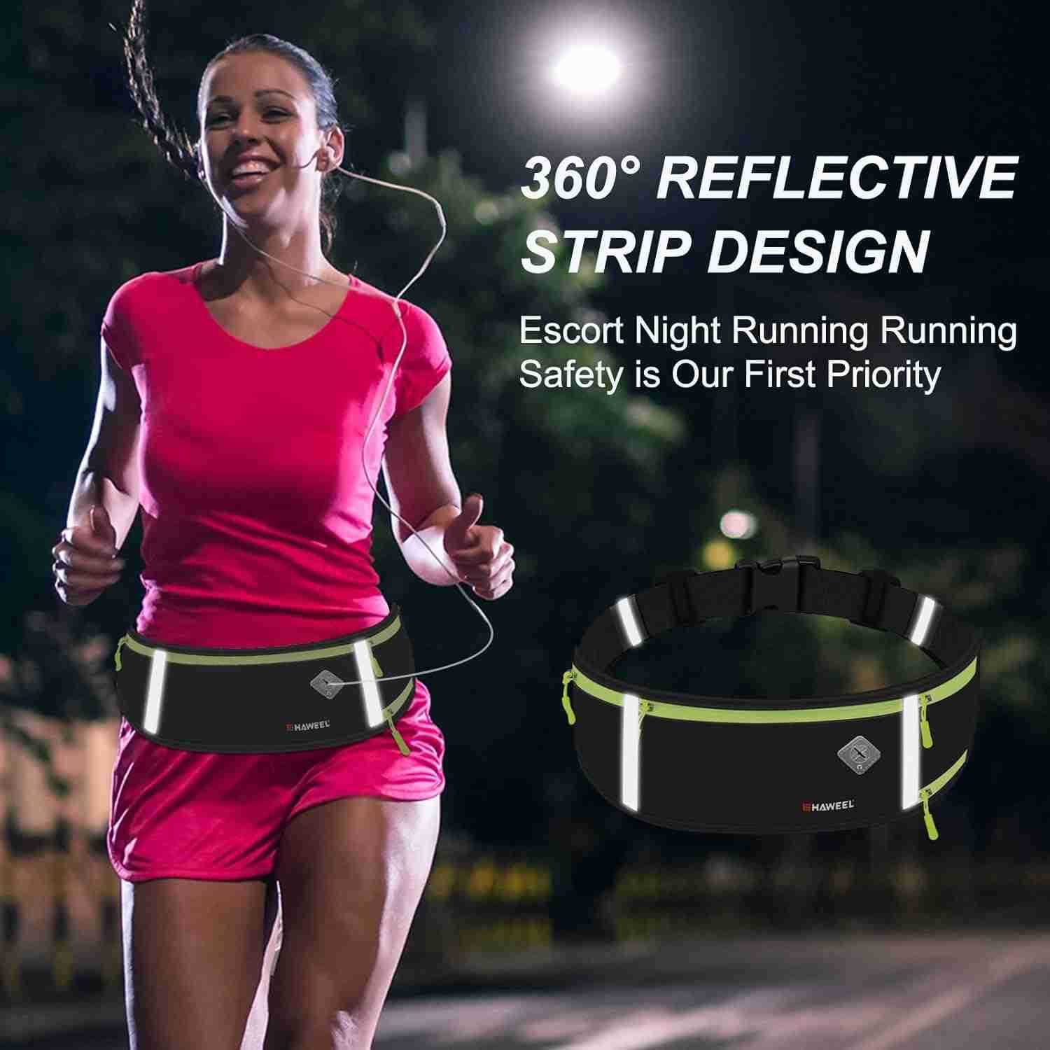 Running Fanny Pack Waist Bag Phone Holder Belt with Water Bottle Holder Suitable for Runner Cycling Hiking Accessories for iPhone 12 Plus Samsung Gala