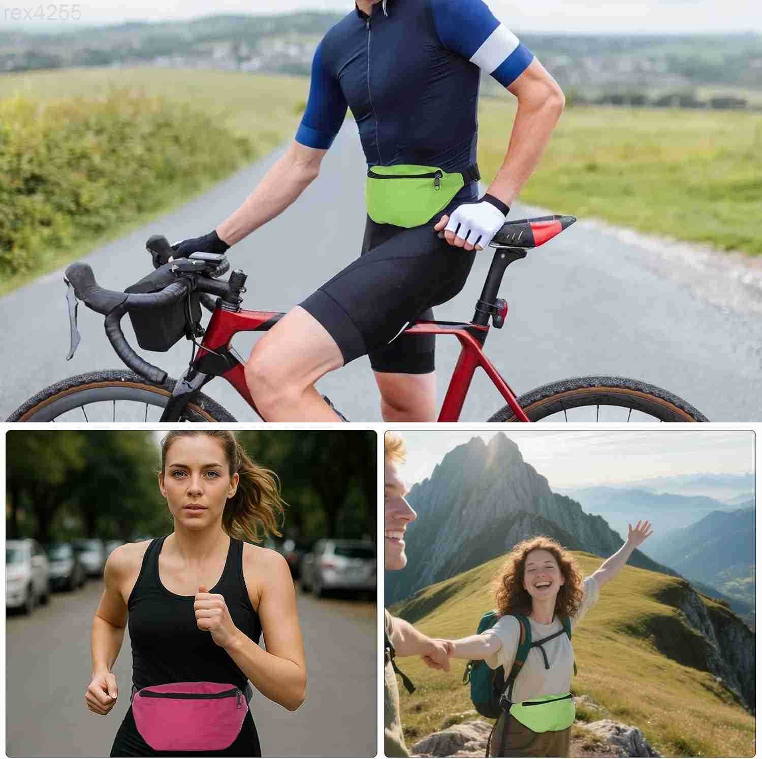 Retro 80s 90s Fanny Pack 2 Pcs Party Waist Bags Lightweight Vintage Rave Accessories with Adjustable Belt for Traveling Running Cycling Workout Rave P