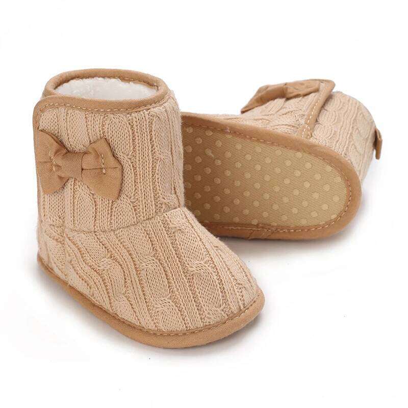 Winter Soft Boots Children's Warm Shoes Solid Color Fashion First Step 0-18M Kids Footwear Comfortable And Cozy