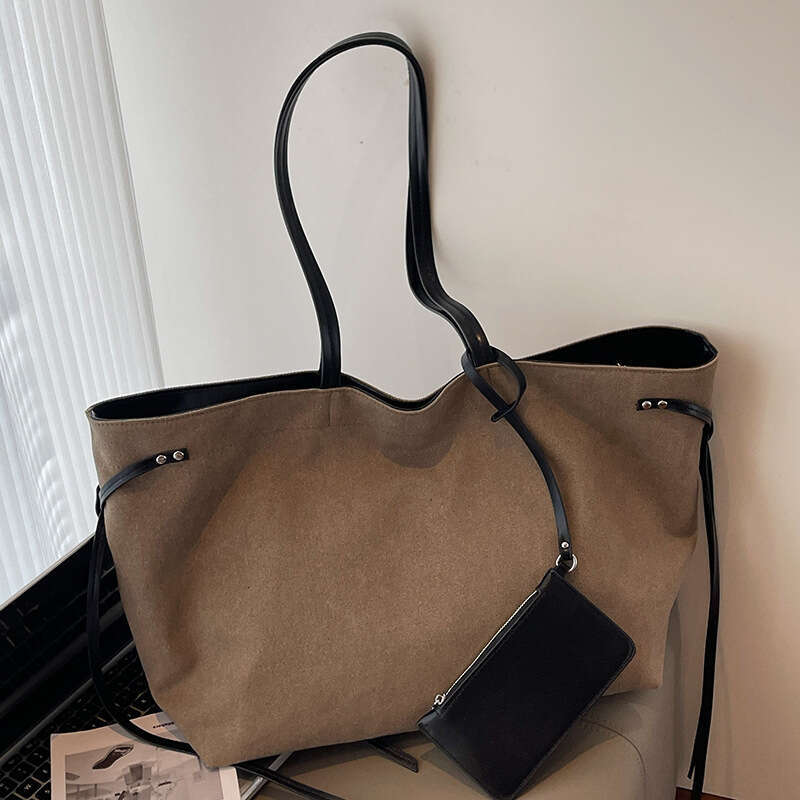 2025 New Unisex Fashion Casual Patchwork Canvas Bag Commuting Large Capacity Designer Bags Shoulder Handbag