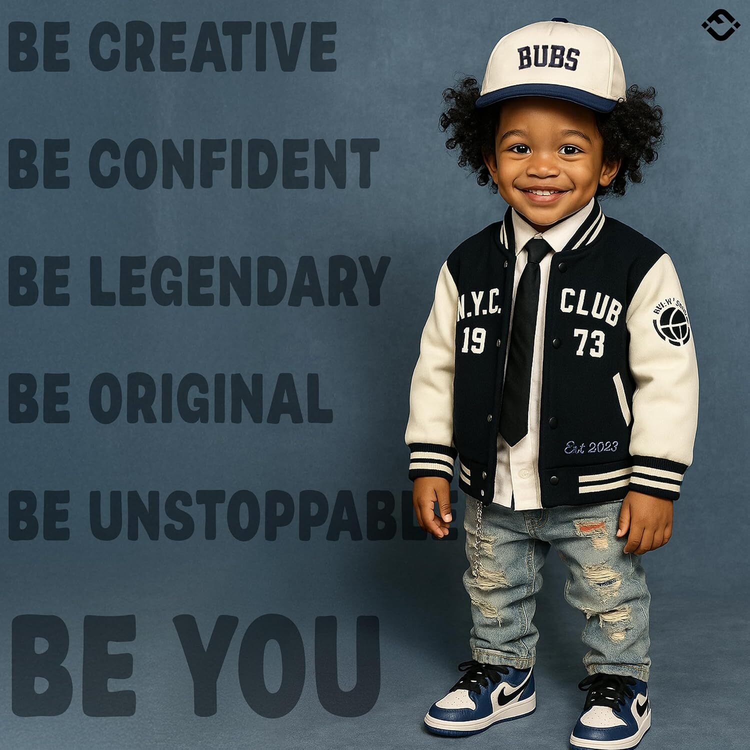 Fashion Premium Kids Trucker Hat Vintage Snapback Baseball Cap Toddler Designs, Infant Sizes