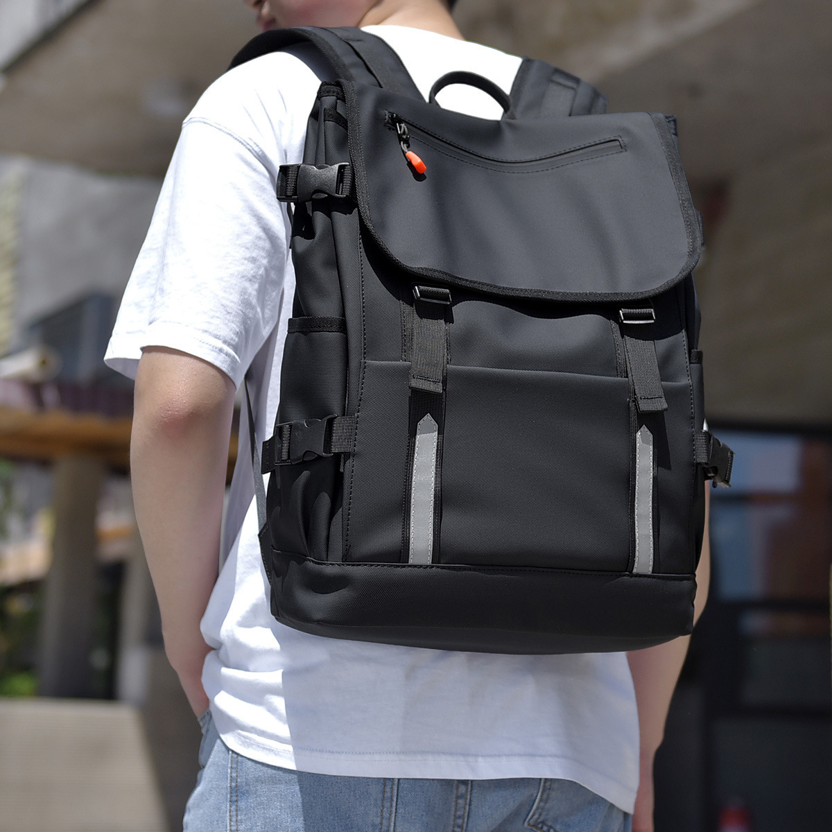 Luxury Bag Backpack Designer Bag Free Shipping New Simple Commuting College Student Bag Men Water Resistant Oxford Versatile Casual Laptop Backpack