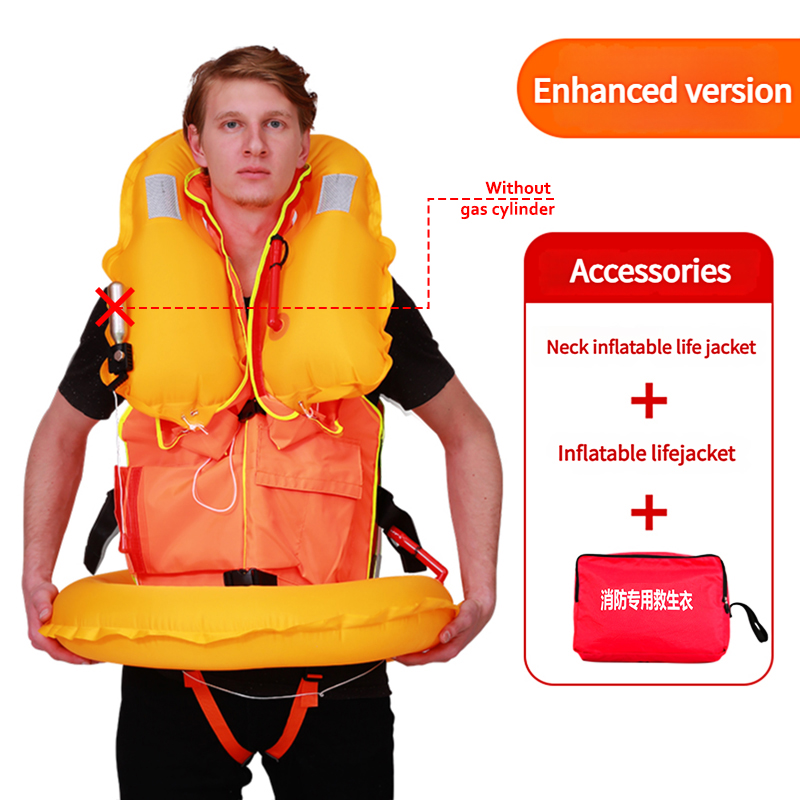 inflatable life vest rescue vest life jacket Adapt to various environments Professional Marine High buoyancy Factory direct sales