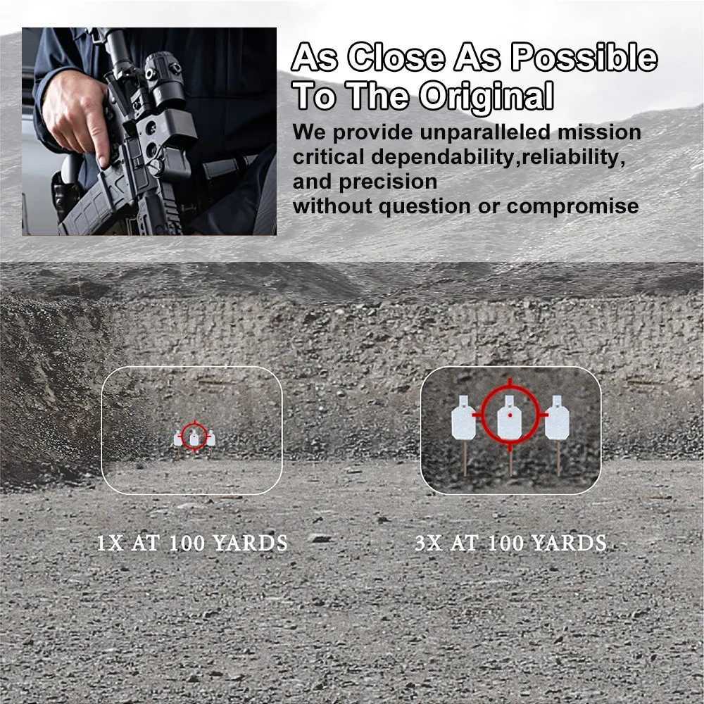 Tactical G33 G43 G45 Sight Fixed 3X 5X Magnifier Scope With Switch to Side Quick Detachable QD Mount For Airsoft Hunting W250912