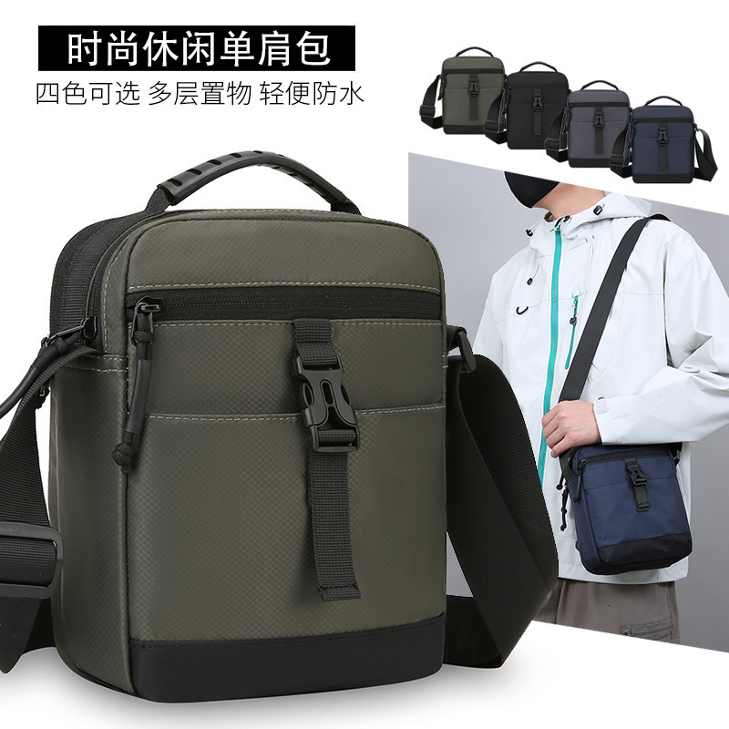 Casual Summer Men S Multi Layer Single Shoulder Crossbody Bag Lightweight Waterproof Oxford Cloth Korean Style Trendy Luxury Bag Bag Designer Free Shi
