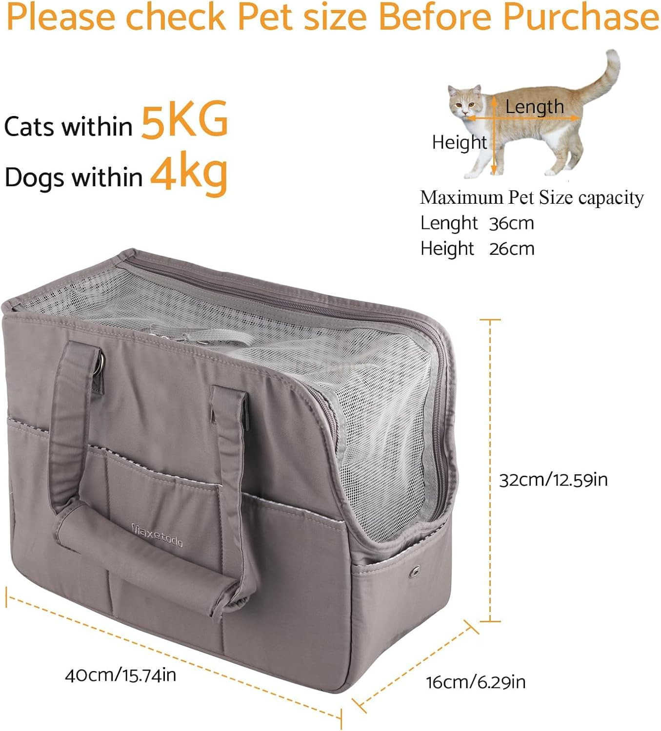 Dog Purse Carrier for Small Dogs 8 lbsCats 11 lbs Stylish Pet Carrier for WomenTravelWalkingShopping Airline ApprovedCrossbody HandCarry OptionsBreath