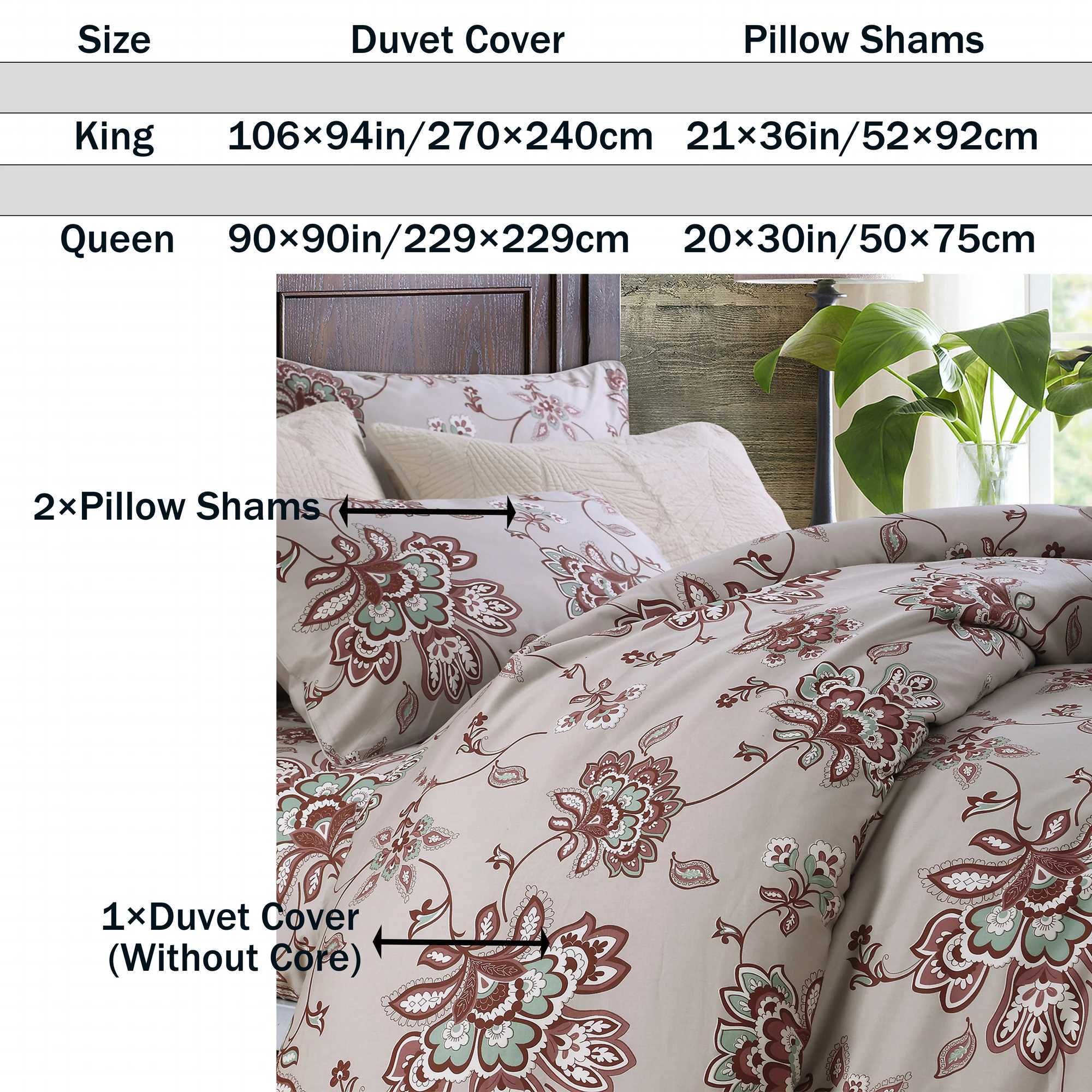 3pcs 600TC 100 Egyptian Cotton Duvet Cover Set Vintage Dark Red Boho Damask Floral Soft SkinFriendlyNo Inserts C250912