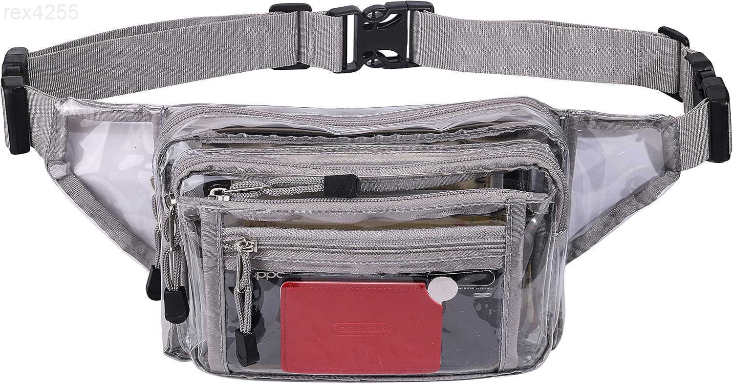 Clear Bag Stadium Approved Large Clear Fanny Pack for Women for WorkMultipurpose Waist Bag for Travel Sporting EventW250912