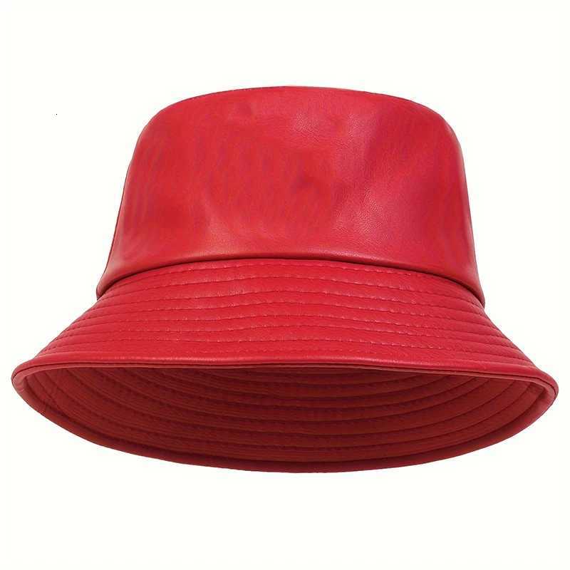 winter Fashion bucket hat Artificial ather windproof warm bucket hats men wen wild tide Panama fisherman s gorras G250910