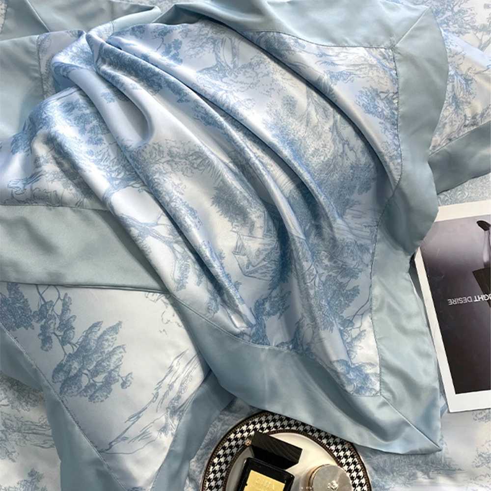 Luxury Home Textile Bedding Set Summer Quilt Cover Duvet Cover Flat Bed Sheet Pillowcases Comforter Bed Linens Queen King X250912