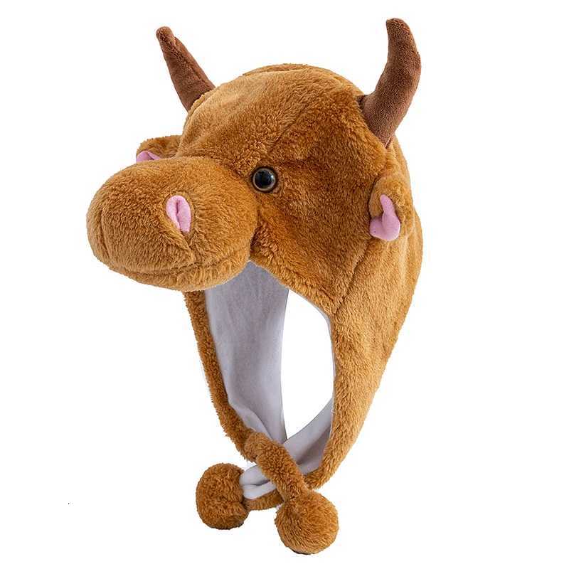 Hot Sa Unisex Funny Bls 3D Sty Decorative Hat Winter For Men Wen Plush Fur Lovely Family Hat G250910