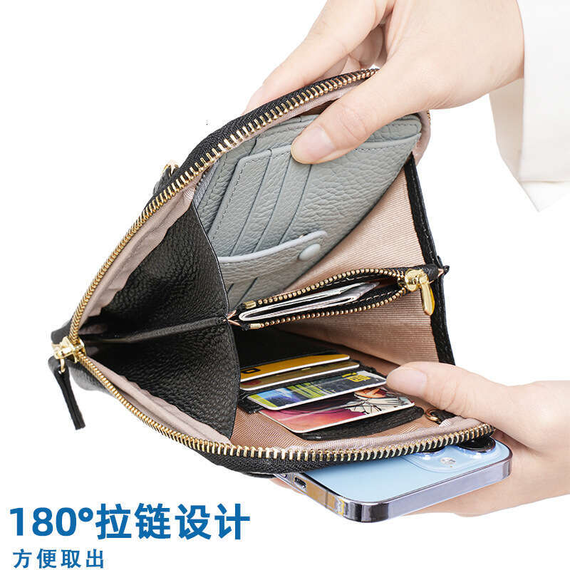 Trendy for Women, Genuine Leather Small Ladies Bag, Top Layer Cowhide Phone Crossbody Bag designer wallet B5