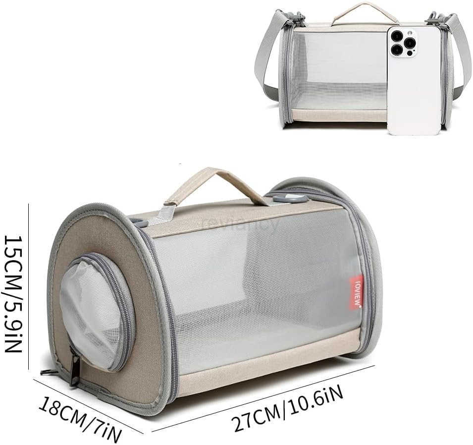 Pig Carrier Travel Small Animal Carrier Bag Lizard Bird Rabbit Carrier Cage Squirrel Breathable Bag Portable Travel Hamster Small Pet Hangbag Small Gr