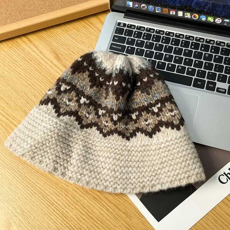 Argy Print Beanie Soft Warm Knit Hat for Men Wen Stretchab Slouchy for Casual Travel G250910