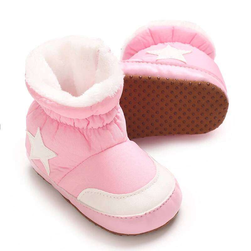 "Baby Winter Snow Boots 0-18M - Plush Ankle Protection Soft Sole Warm Booties | First Walking Shoes"