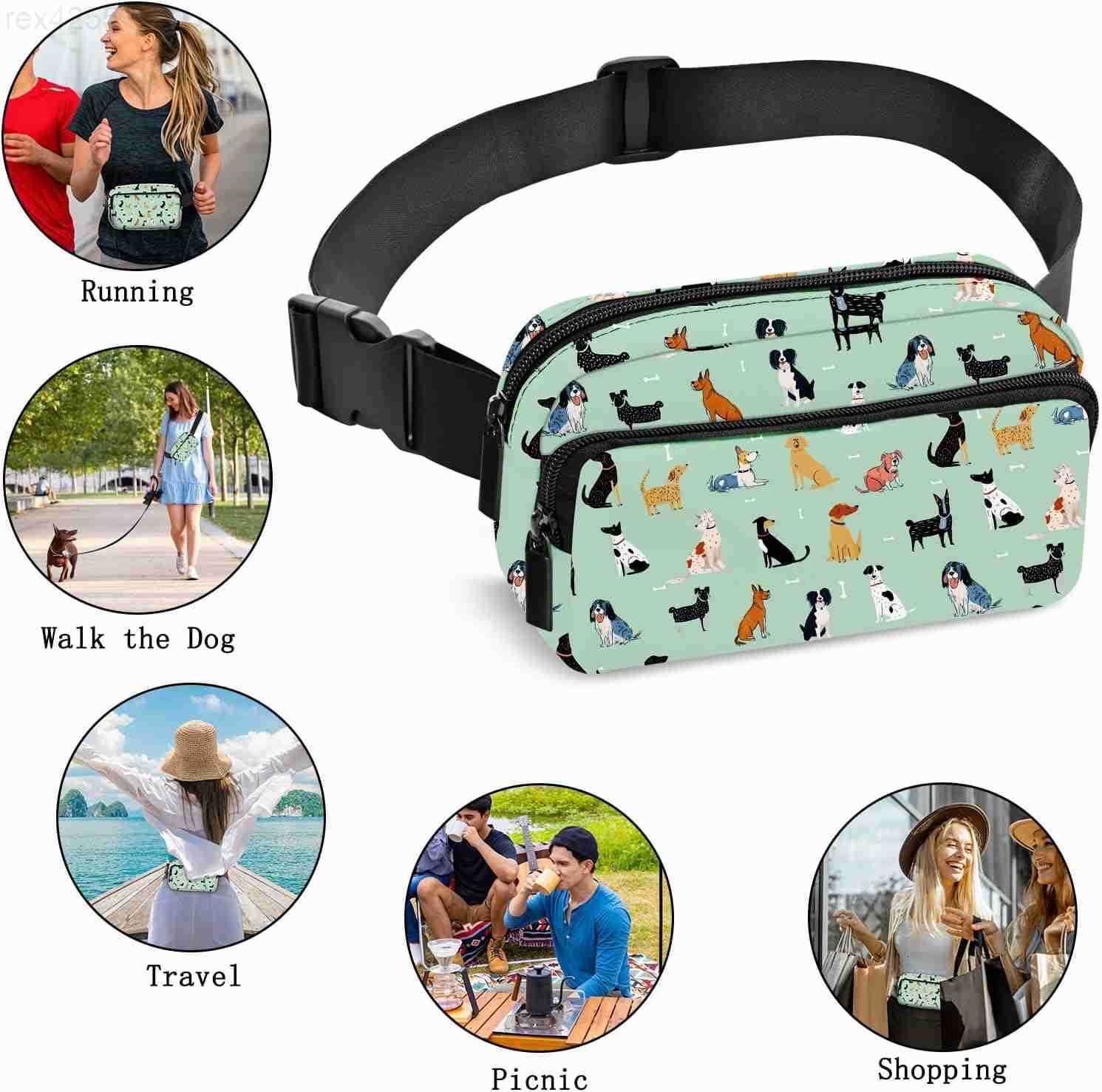 Fanny Pack Women Casual Belt Bag Fashion Waist Pack Easy for Store with Adjustable Strap Traveling Hiking Running WalkingW250912