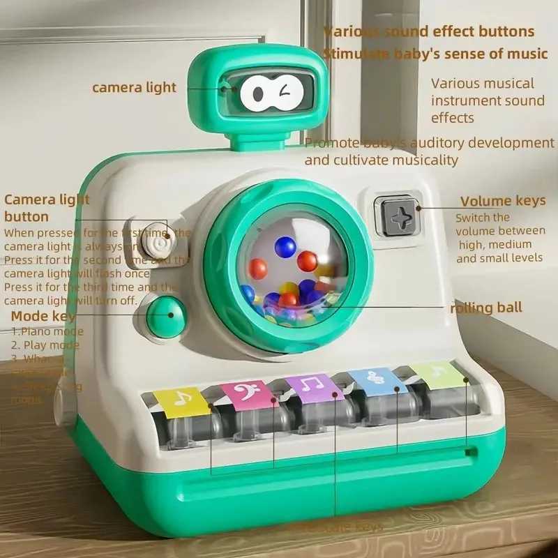 Mini Camera Toy Multifunction Early Education Musical Instruments Toys Simulation Photography with Light and Music for Kids C250912