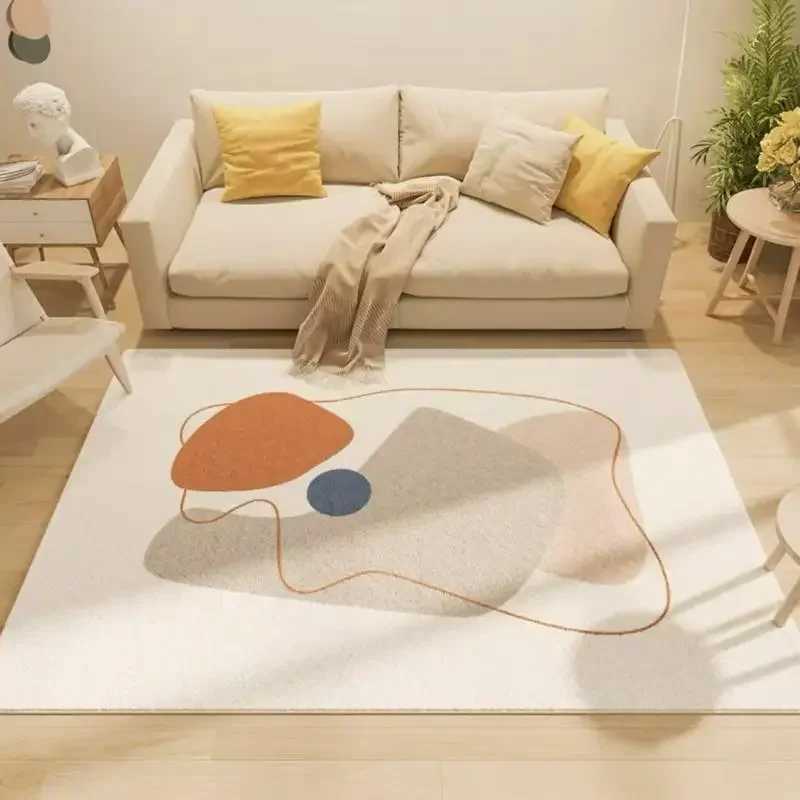 Morandi Light Luxury Premium Living Room Carpet Home Bedroom Nonslip Machine Washable Carpet C250913