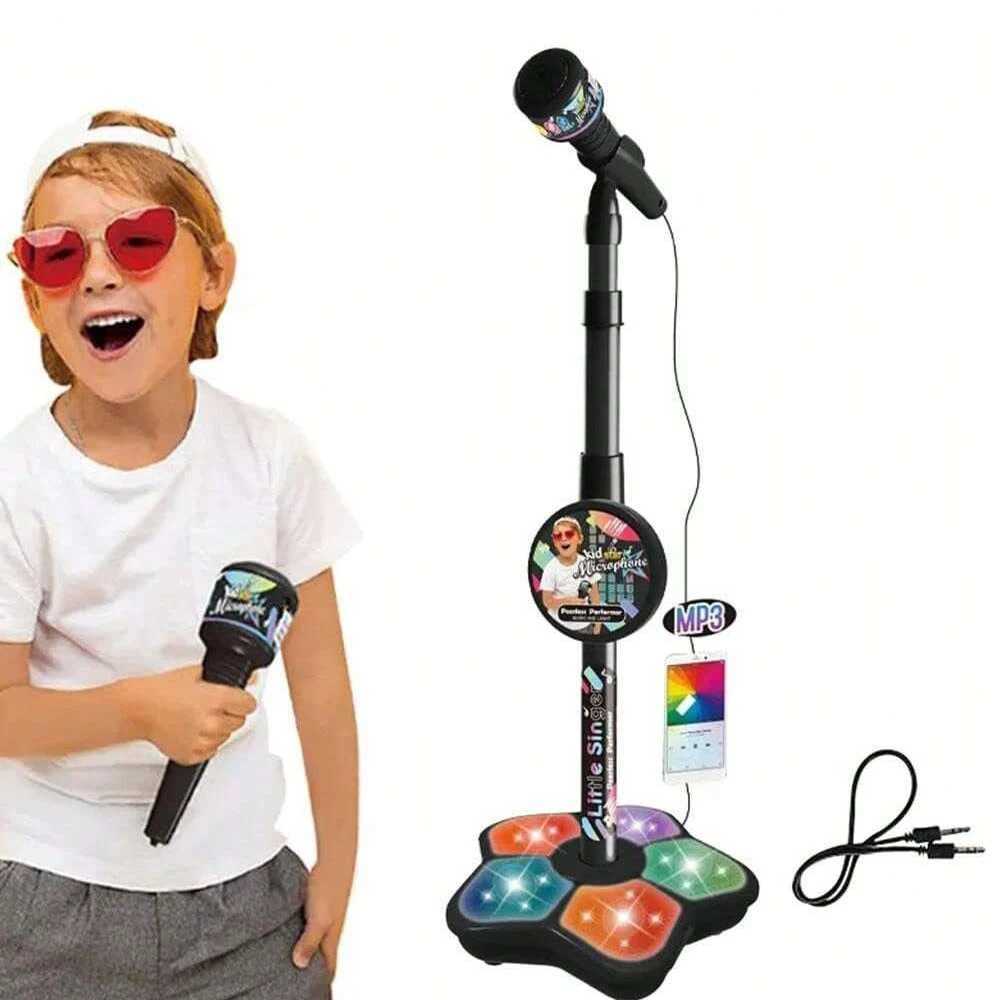 Kids Microphone Stand Toy Portable Childrens Karaoke Electronic Durable Party Karaoke Microphone Stand Kids Karaoke Machine C250913