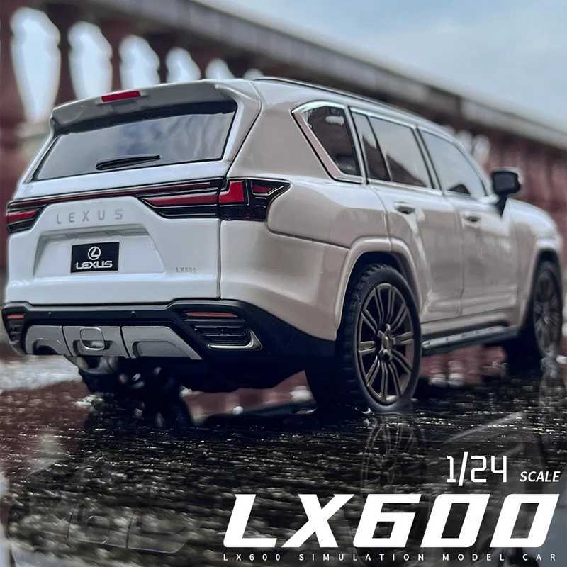 124 LEXUS LX600 Large Off Road SUV Alloy Diecast Car Model Sound Light Collect Hobby Childrens Toys Birthday Gift For Boys W250913