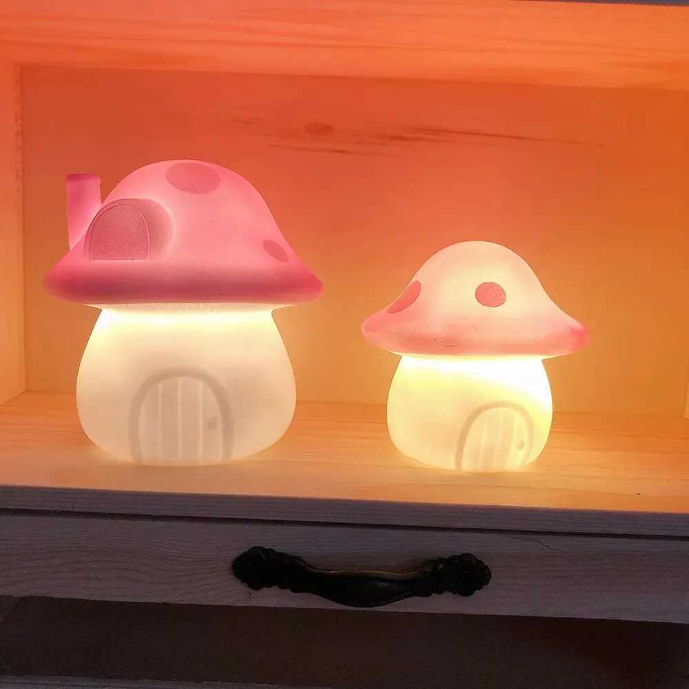 Cute Fun Cute Mushroom Light Night Light Ambient Light Luminous Room Decoration Room Ornament Birthday Gift Small Mushroom C251122