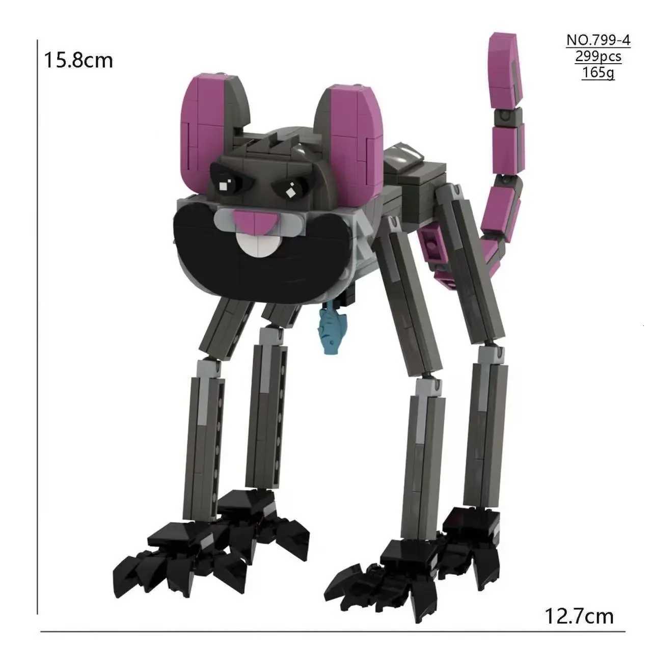 Nightmare Poppi Catnap Monster Building Blocks Smile Critter Animation Bricks Model Toys For Kids Boys Birthday Christmas Gift X250913