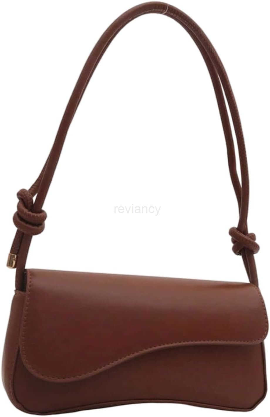 Womens Asymmetrical Flap Shoulder Bag Adjustable Knot Strap Top Handle PursesW250913