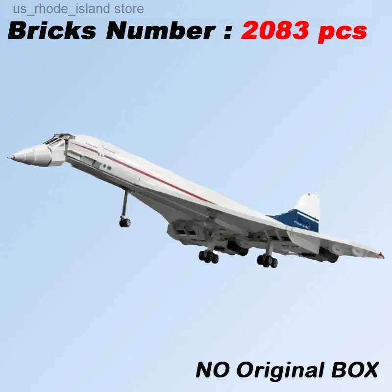 Concorde Airbus 2083 Building Block Technical 105cm Airplane Model Brick Educational Toy For Children Christmas Gift Home Decor L250913