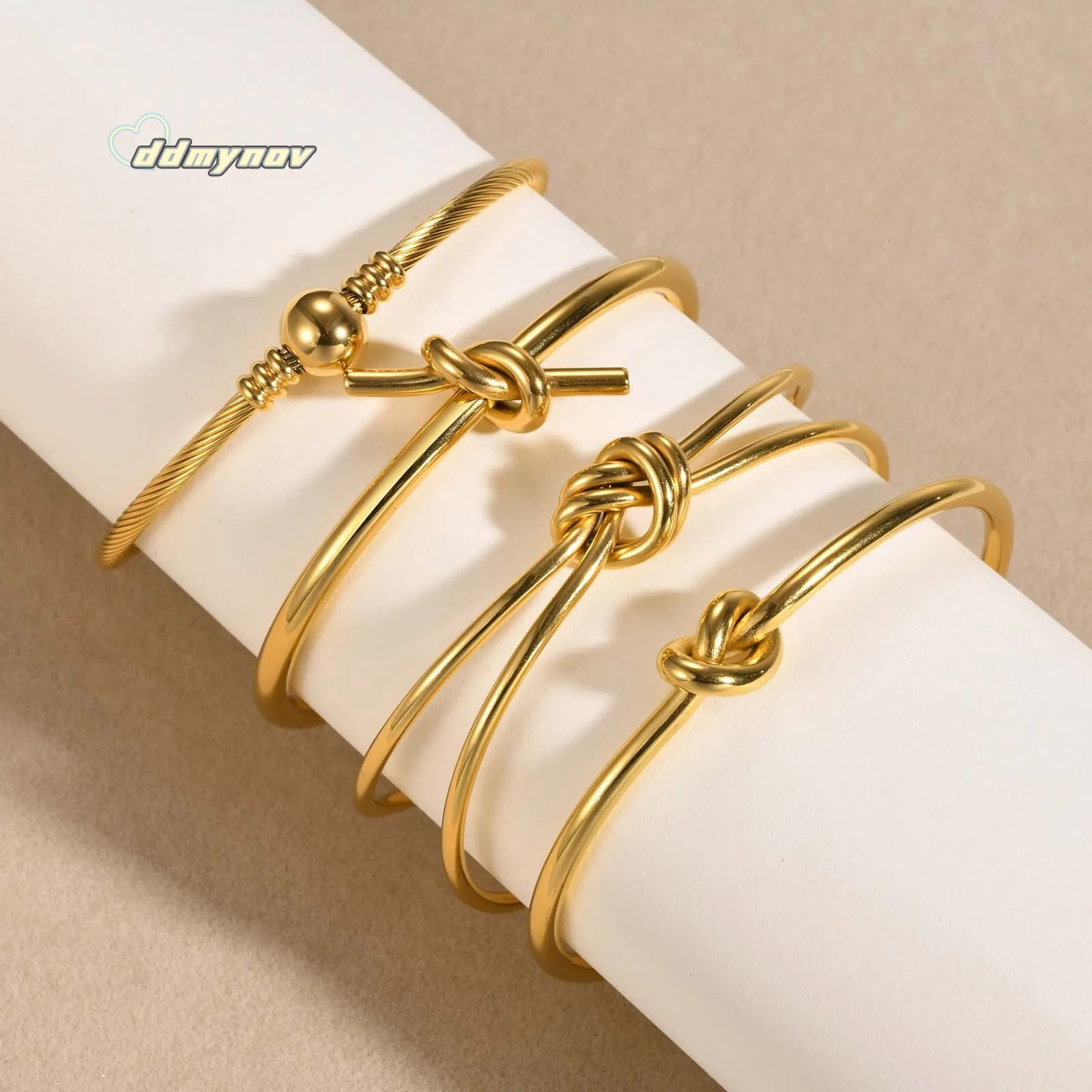Open Designer Bracelet, Knot Fashion Bracelet Cross-border Wholesale Simple European And American Women's Style Jewelry ddmynov