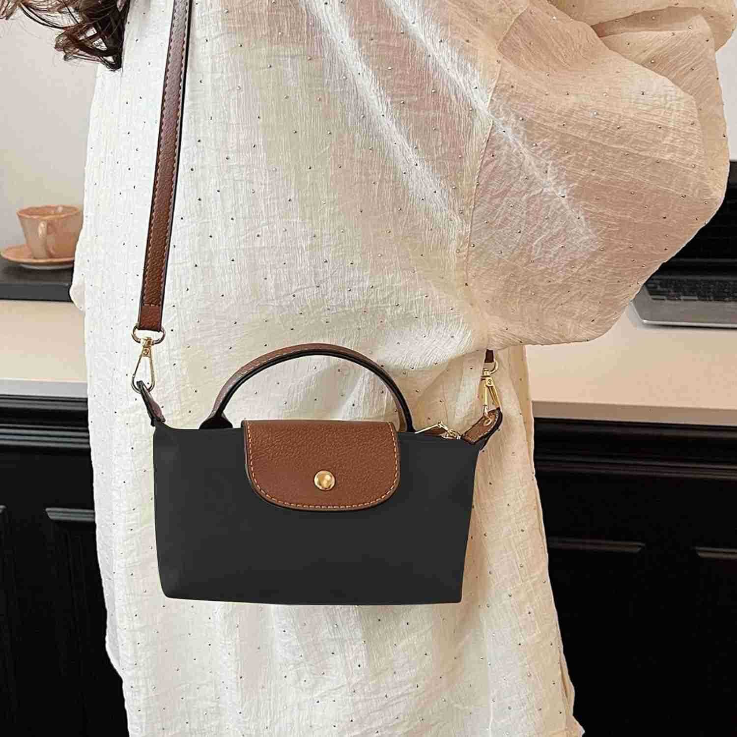 Mini Crossbody Bags for Women Top Handle Small Crossbody Purse with Adjustable Strap Nylon Small HandbagsW250913