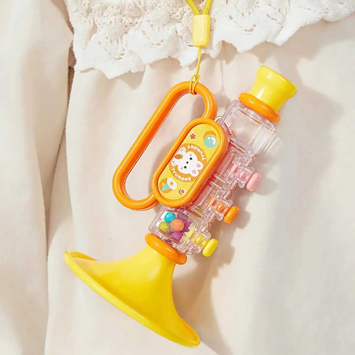 Childrens cartoon trumpet toy blowing music baby can play mini harmonica baby horn whistling instrument C250913