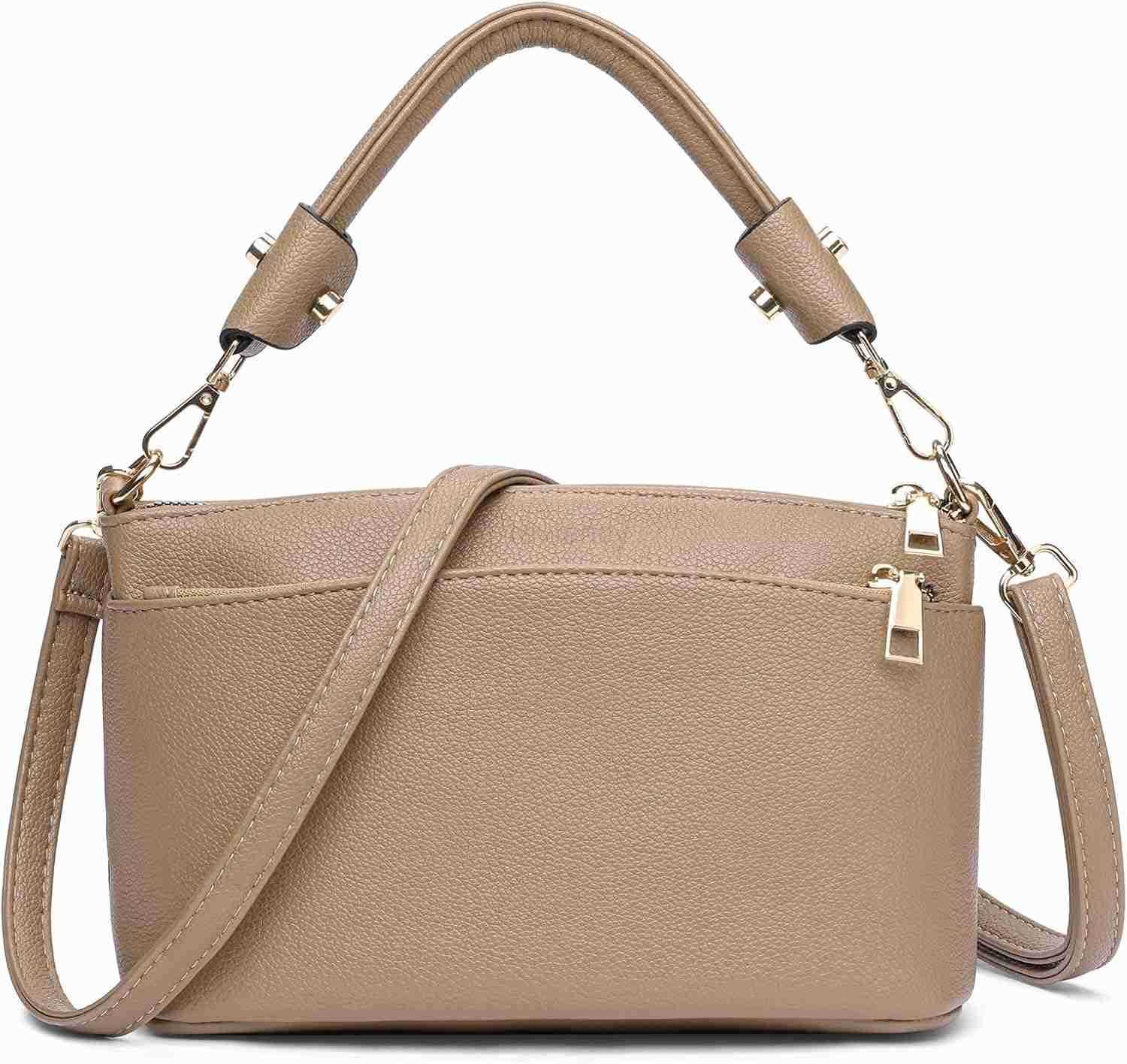 Crossbody Bag for Women Vegan Leather Top Handle Handbags Small Shoulder PurseW250913