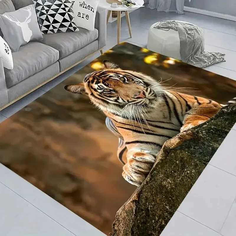 3D Printed Tiger Pattern NonSlip Carpet for Living Room Sofa Kitchen Entrance Hallway Balcony Large Area Rug Floor Mat C250913