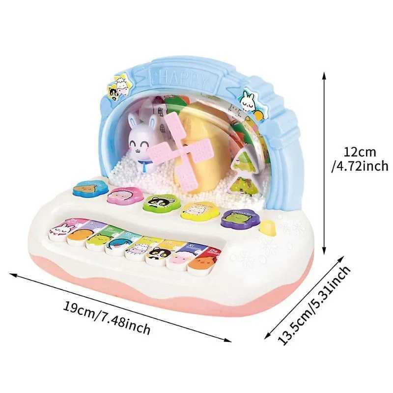 Random color Childrens Musical Piano Instrument Toy Baby Keyboard Animal Sound Electric Music Early Educational Toys for Infant C250913