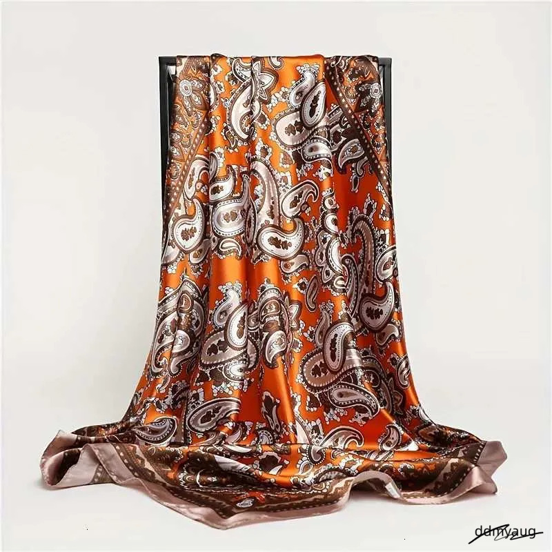 Silk Shawl Square Scarf For Women Satin Fashion Wraps Neckerchief Or Blanket Female Hair Bands Ribbon Headband Bandana Pareo Z250807 ddmyAug
