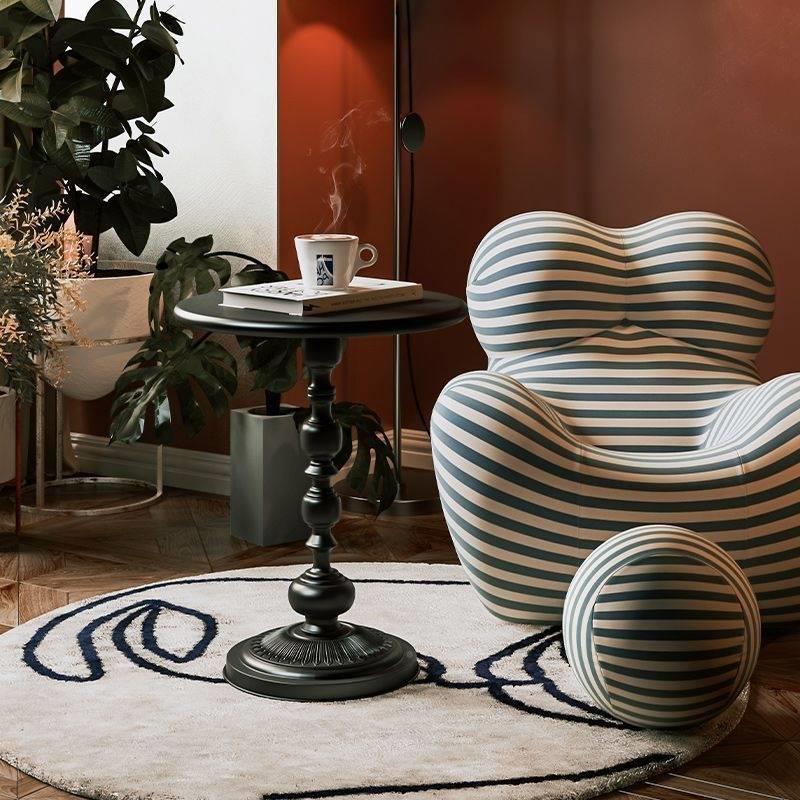 R05163 Small round table, balcony coffee table, creative bedside table