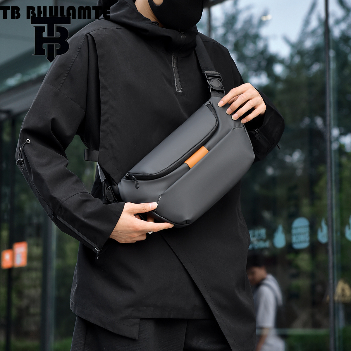 TB BHULAMTE Designer Bag New Men's Chest Bag Men's High-end Business Travel Fashion Versatile Simple Single Shoulder Crossbody Luxury Bag Ch