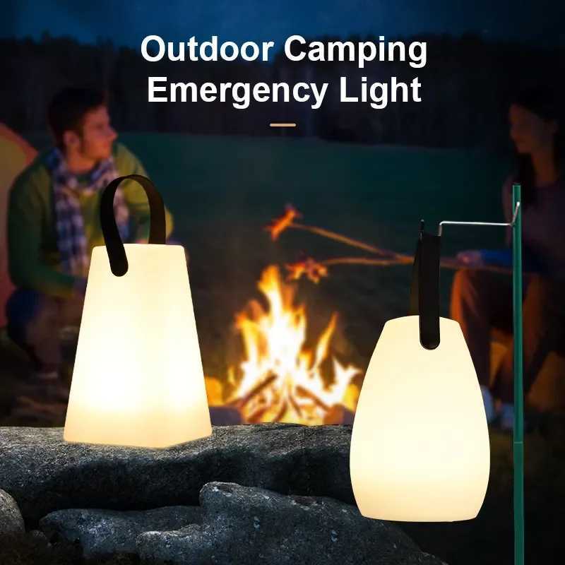 LED remote control charging night light portable sleep light circular household atmosphere bedside light outdoor camping light C251122