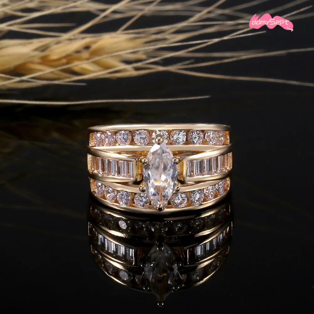 2025 New High-end Copper-inlaid Zircon Women's European Designer Wedding Ring And American Fashionable Engagement Jewelry Accessory ddmythur
