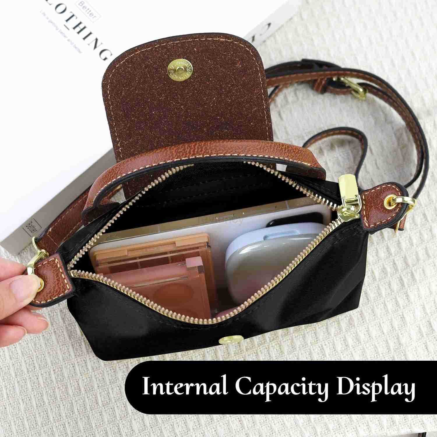 Mini Crossbody Bags for Women Top Handle Small Crossbody Purse with Adjustable Strap Nylon Small HandbagsW250913