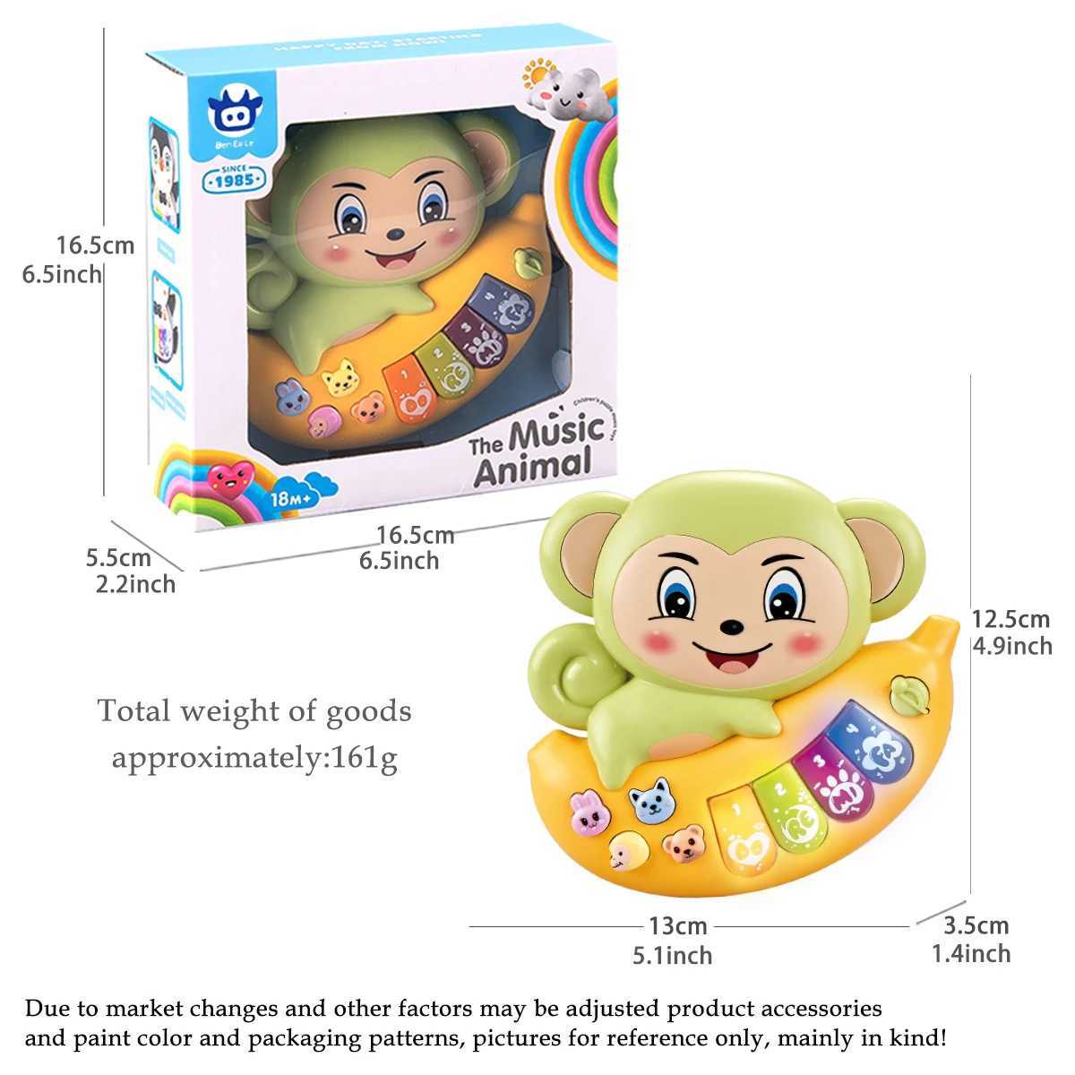 Baby Piano Toys Animal Music Keyboard with Light Early Learning Educational Rabbit Monkey Penguin and Cow Colors Random Gifts C250913