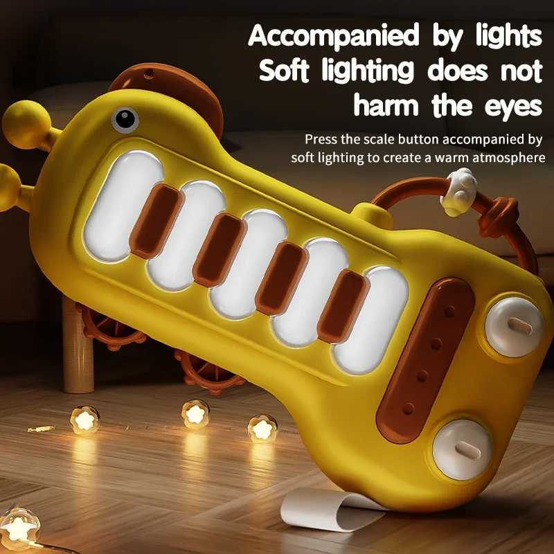 Baby Piano Music Toys Education MultiFunctional Sound Light Deer Finger Interactive Musical Toys for Boys Girls 6 12 Months C250913