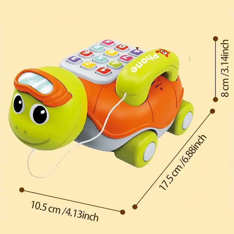 Musical Turtle Crawling baby Toys Interactive Baby Phone Toy with Piano Music Lights Toddlers Early Learning Educational Toys C250913