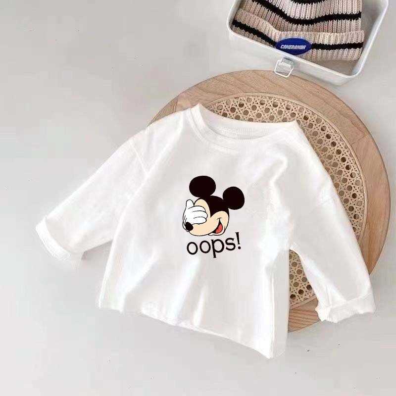 Children's Cotton Long Sleeve T-Shirt 2025 Spring and Autumn New Style Baby Girl Top Boys and Girls Fashionable Base Shirt Trendy