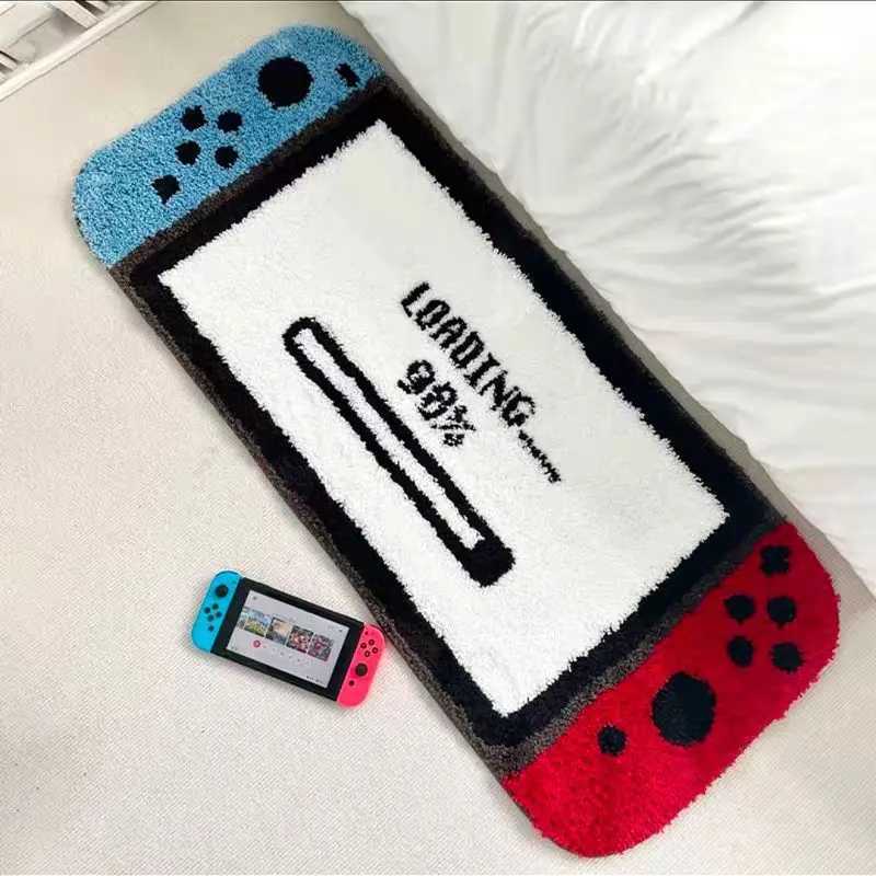Imitation cashmere cartoon super cute carpet bedside blanket bedroom ins floor mat room carpet living room full mattress C250913