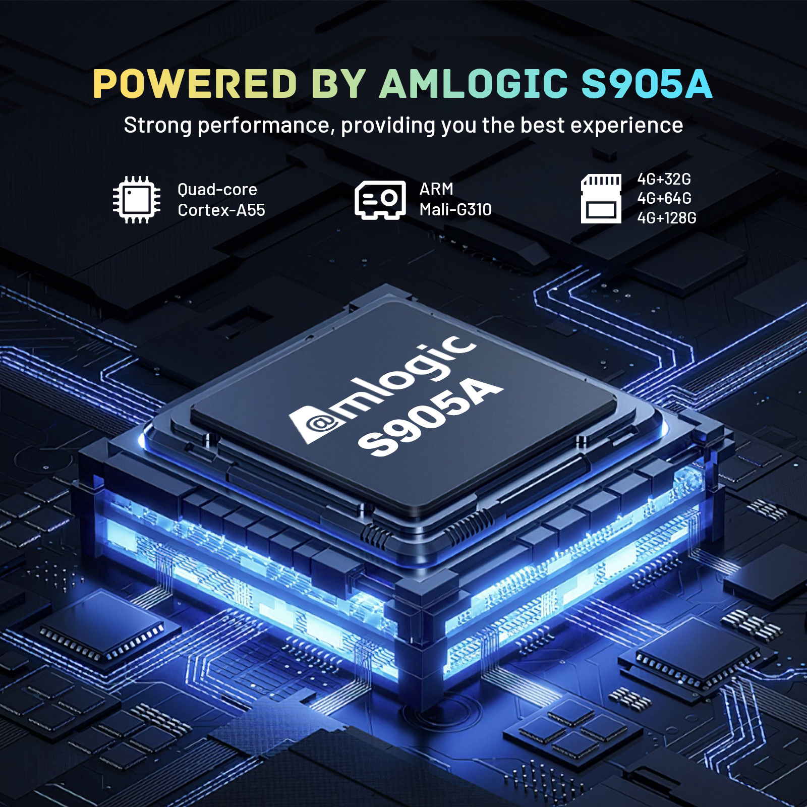 HK1 RBOX X50 Android 14 TV Box Amlogic S905X5M 4GB+128GB 1000M LAN WiFi6 4K UHD Smart Media Player with Active Cooling Fan/BT/Voice Control