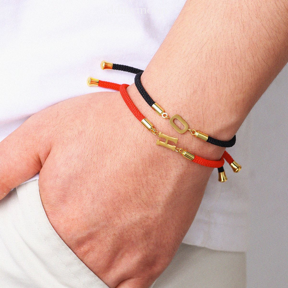 New Braided Colorful Bracelet with Rhinestones 26 Letter Fashion Trendy Jewelry ddmymoon